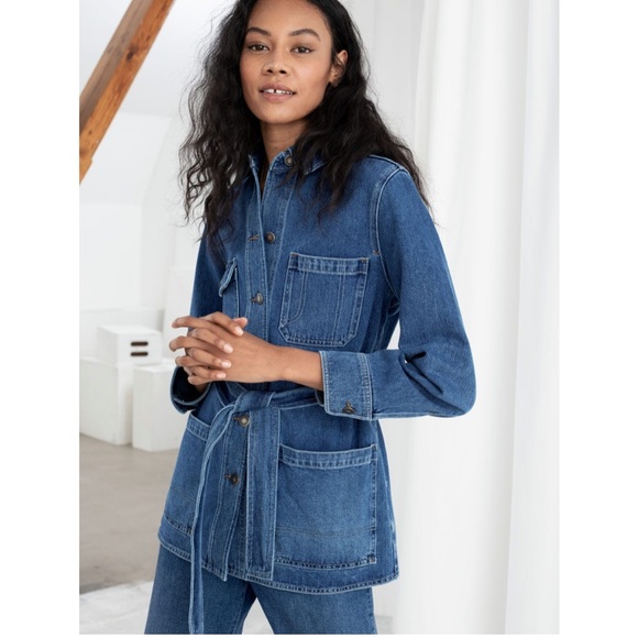 & Other Stories Jackets & Blazers - & Other Stories Denim Jacket Without Belt